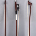 Master Pernambuco Skin Carbon Fiber Cello Bow 4 4 Ebony Fleur-de-lys Frog Stiff