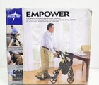 Medline Empower Rollator  Walker W seat  Folding  Mds86845blk