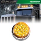 Universal Clear Amber Lens Watermelon 19 Led Marker Turn Signal Light