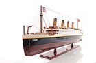 Titanic Ocean Liner Wooden Model 32  White Star Line Cruise Ship Boat New