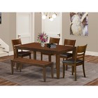 6  Pc  Dining  Room  Set  With  Bench-table  With  Leaf  And  4  Kitchen    