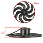 Radiator Cooling Fan For Can Am Maverick X3 Turbo   Turbo R   Turbo R Xrc 4x4 18