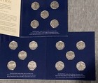 Set Of 3 X 50p Complete Coronation Of King Charles Albums total 15 Bunc Coins