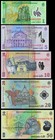 Romania  5 Pcs Set  1 5 10 20 50 Lei 2023-2025  Unc  Polymer  P-116 To P-120