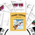 Color Piano And Keyboard Stickers And Complete Color Piano Book 1 And 2