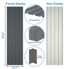 25 Pcs Roof Panels Galvanized Steel Hardware Metal Roofing Sheets Wall Panels