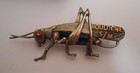 Grasshopper  Insect Brooch- Boulogne S m   Antique  Boxed Battle Town  Jewellery