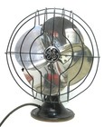Antique General Electric Atomic Mid Century Shiny Vintage Electric Fan  Runs 
