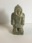 Antique Canadian Inuit Eskimo Art Figurine Canada Stone Carved Eskimo Sculpture