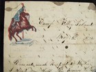 Civil War Illinois Soldier Letter On Patriotic Sheet Folly Island South Carolina