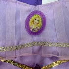 Disney Princess Girls S  4-6  Purple Dress Costume Glitter Puffed Sleeves