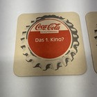 Vintage Coca-cola Square Beer Coasters Bar Pub Decor German Lot Of 2