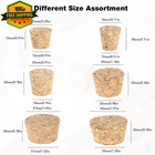 30pcs Natural Cork Stoppers Assorted Sizes Tapered Plugs For Bottles Jars Diy