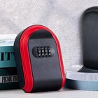 New 4-digit Password Key Box Key Storage Red Abs Plastic Home Security Lockbox
