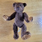 Vtg Jointed Dan Dee Teddy Bear Plush 12  Soft Toy Stuffed Animal Chocolate Brown