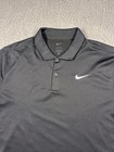 Nike Court Dri-fit Dh0857-010 Men s Size Large Black Polo Shirt Tennis