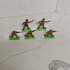 Britains Deetail Infantry Plastic Toy Soldiers Figures 1971 Set Of 5