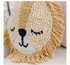 Safari Lion Pillow Nursery Decor  Decorative Round Animal Pillow For Nursery    