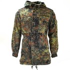 Original German Army Field Jacket Parka Military Issue Flecktarn Camo W Liner