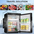 12v 24v 110v App Camper Refrigerator Truck Rv Refrigerator With Freezer 1 4cu Ft