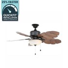 Home Decorators Palm Cove 52 In  Indoor outdoor Led Natural Iron Ceiling Fan