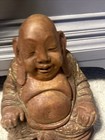 Vintage Hand Carved Wooden Buddha Statue