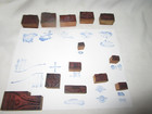 50   Vintage Small Printers Inking Blocks--some Auto  Misc Advertising