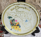 Vintage Official Walt Disney World Florida Metal Souvenir Tray 10 75 