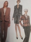 Mccall s 8412 Blazer Jacket Pants Skirt Suit Sewing Pattern Ladies 8 10 12 Uc