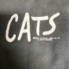 Vintage Cats Musical Sweatshirt Adult Large Black Green Eyes 1981 Broadway Mens
