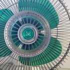 Vintage 1970 s Green Lasco Sears Tilting Atomic Logo Fan Very Rare Works 3 Speed