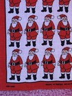 Vintage Santa By Ulster Tea Towel Linen Unused Father Christmas