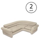 Intex Inflatable Corner Living Room Neutral Sectional Sofa 68575ep  2 Pack 