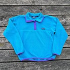 Patagonia Synchilla Snap-t Kids 9 10 Aquaberry Good Vintage Fleece Pullover Usa