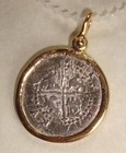1622 Atocha Recovered Silver Cob 1 2 Real From Bar In Gilt Frame With Coa