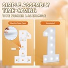 Imprsv Marquee Numbers 50th-birthday Decorations Large 4ft Light Up Numbers 50