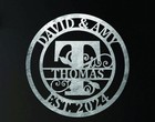 Custom Metal Monogram  Personalized Family Name Metal Sign  Housewarming Gift