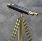 Brass Binoculars With Adjustable Tripod Nautical Home office Decor 25x Magnifier