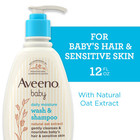 Aveeno Baby Daily Moisture 2 In 1 Bath Wash And Shampoo 12 Fl Oz Gentle Cleanser