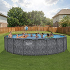 Bestway Apx 365 22 x52  Round Above Ground Swimming Pool Set With Pump   Ladder