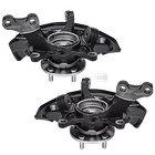Fwd Pair Front Steering Knuckle   Wheel Hub Bearing For 2004-2010 Toyota Sienna