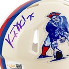 Vince Wilfork Signed New England Patriots Retro Speed Mini Football Helmet  jsa 