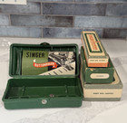 Vtg Singer Sewing Machine Accessories Attachments Button Holer Zig Zagger As-is