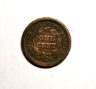 1856  Braided Hair Large Cent Philadelphia Mint Coin  big Penny  Nice Detail