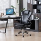 Leather Computer Chair With Ergonomic Back Support big And Tall Office Chair