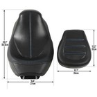 Driver Passenger Seat Fit For Harley Touring Road Glide King 2009-23 Black Blue