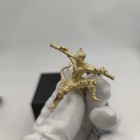 Chinese Bronze Copper Statue Hand Carved Sun Wukong Monkey  Figurine
