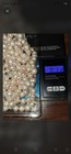 Vintage 72    Black Peacock Freshwater Pearl Rope Necklace Heavy Continuous Strand