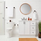 Threshold Minimalist 3-piece Bath Hardware Set Towel Ring Bar Tissue Holder