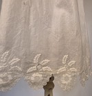 Regency 1810 Child   s White Dress W Beautiful Hand Embroidered Florals   Puff Sl